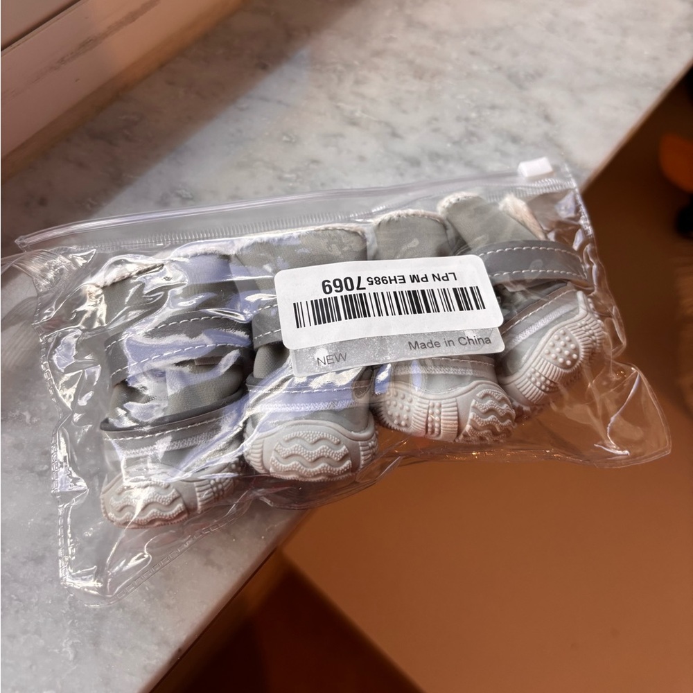 Gray Baby Shoes Set
